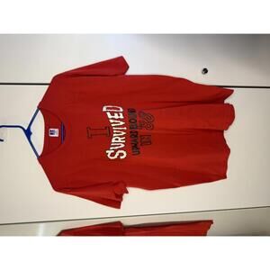 Vintage 1988 Red 'I Survived Upward Bound' Graphic T-Shirt